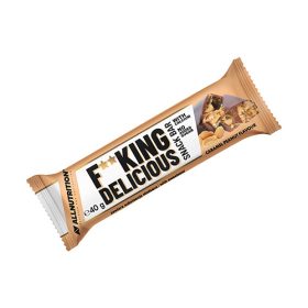   Allnutrition FITKING DELICIOUS SNACK BAR (40 GR) CARAMEL PEANUT