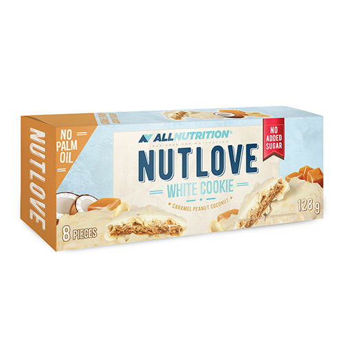 Allnutrition NUTLOVE WHITE COOKIE (128 GR) CARAMEL PEANUT COCONUT