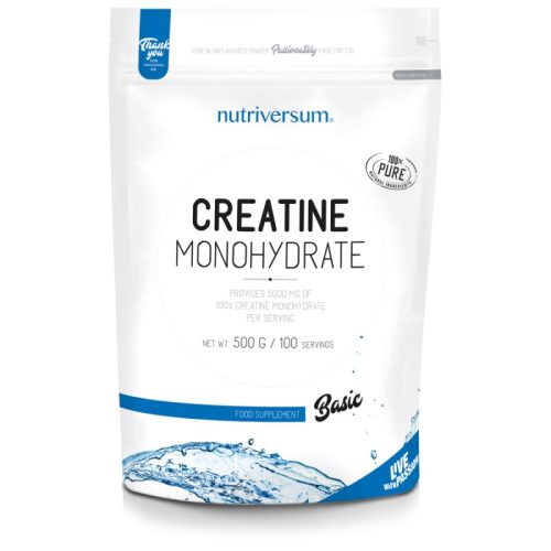 Creatine Monohydrate - 500g - BASIC - Nutriversum