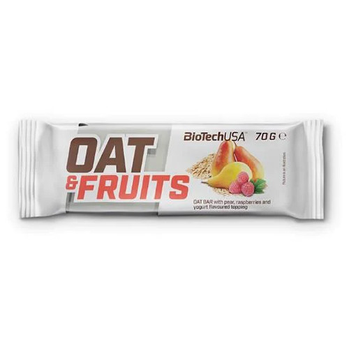 BioTechUSA OAT & FRUITS (70 GR) PEAR & RASPBERRY