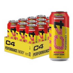   Cellucor | XTEND C4 PERFORMANCE ENERGY (500 ML) MILLIONS STRAWBERRY