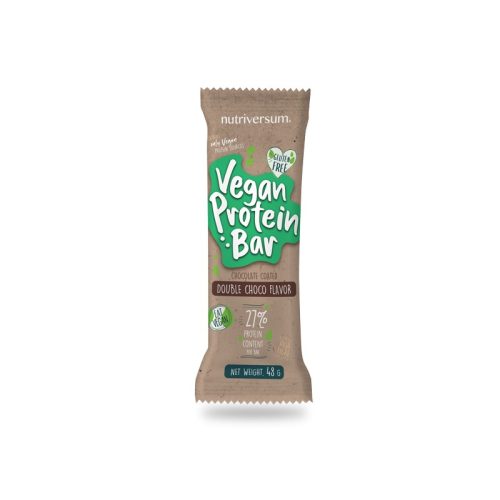 Vegan Protein Bar - 48 g - DESSERT - Nutriversum - dupla-csokoládé