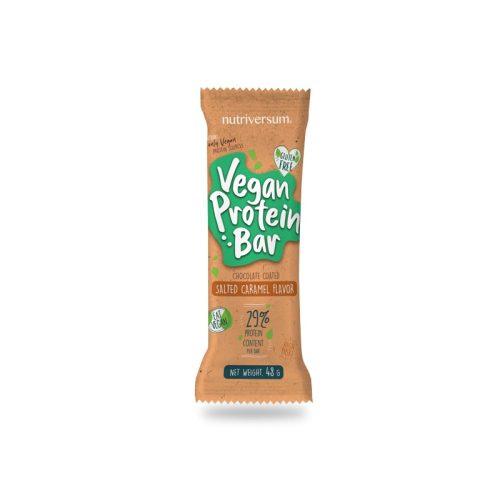 Vegan Protein Bar - 48 g - DESSERT - Nutriversum - sós karamell