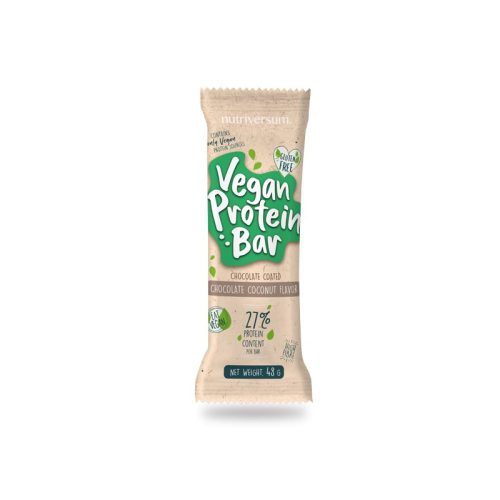 Vegan Protein Bar - 48 g - DESSERT - Nutriversum - csokoládé-kókusz