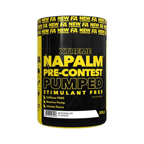 Fitness Authority XTREME NAPALM PRE-CONTEST PUMPED STIMULANT FREE (350 GRAMM) MANGO LEMON