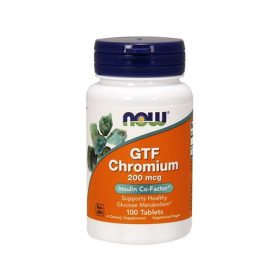 Now Foods GTF CHROMIUM 200MCG (100 TABLETTA)