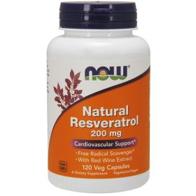 Now Foods NATURAL RESVERATROL 200MG (120 KAPSZULA)