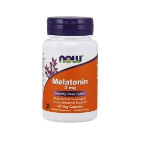 Now Foods MELATONIN 3MG (60 KAPSZULA)