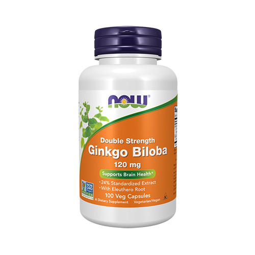 Now Foods DOUBLE STRENGTH GINKGO BILOBA 120MG (100 KAPSZULA)