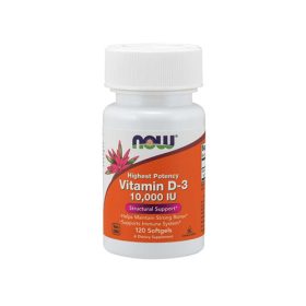 Now Foods VITAMIN D-3 10.000IU (120 LÁGYKAPSZULA)