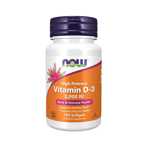 Now Foods VITAMIN D-3 2000 IU (120 LÁGYKAPSZULA)