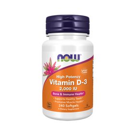 Now Foods VITAMIN D-3 2000 IU (240 LÁGYKAPSZULA)