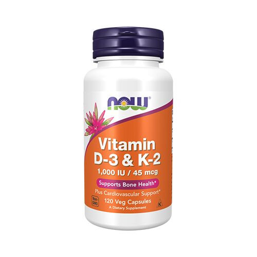 Now Foods VITAMIN D-3 & K-2 (120 KAPSZULA)