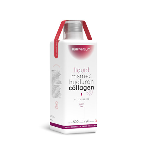 Nutriversum LIQUID MSM+C HYALURON COLLAGEN (500 ML) WILD BERRIES