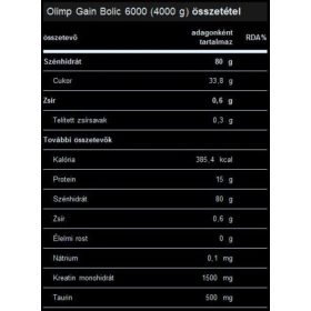 Olimp Sport Nutrition GAIN BOLIC 6000 (1000 GR) 