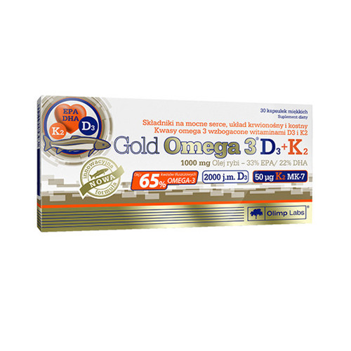 Olimp Sport Nutrition GOLD OMEGA 3 D3 + K2 (30 KAPSZULA)