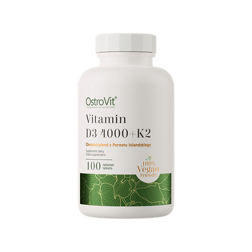 OstroVit VITAMIN D3 4000IU + K2 VEGE (100 TABLETTA)