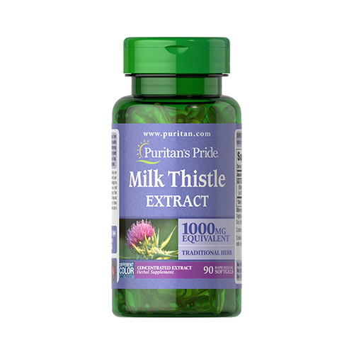 Puritan's Pride MILK THISTLE 1000MG 4:1 EXTRACT (90 LÁGYKAPSZULA)