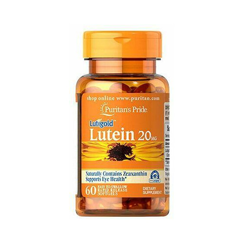 Puritan's Pride LUTEIN 20MG WITH ZEAXANTHIN (60 LÁGYKAPSZULA)