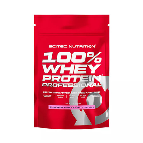 Scitec Nutrition 100% WHEY PROTEIN PROFESSIONAL (500 GRAMM) STRAWBERRY WHITE CHOCOLATE