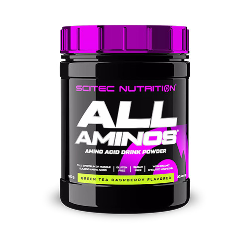 Scitec Nutrition ALL AMINOS (340 GRAMM) GREEN TEA RASPBERRY