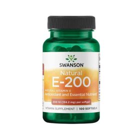 Swanson VITAMIN E-200 (100 LÁGYKAPSZULA)