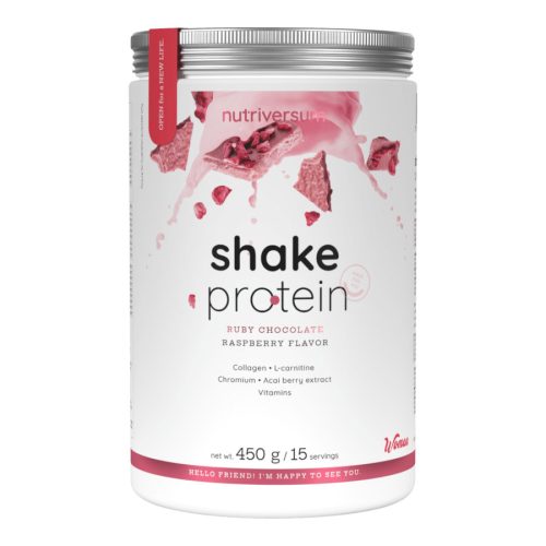 Shake Protein - 450 g - ruby csokolédé - málna - Nutriversum