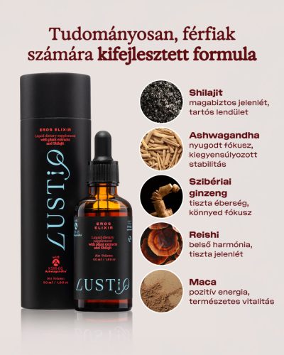 Eros Elixir - Prémium növényi esszencia férfi energia támogatására